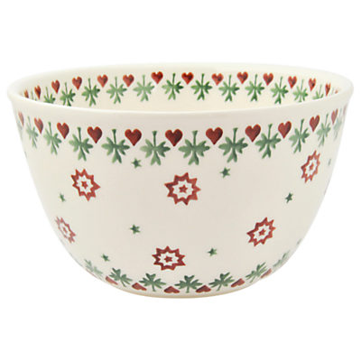 Emma Bridgewater Joy Robin Pudding Basin Bowl, Multi, Dia.19.5cm